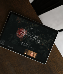 Ipad display - the spiritualist Canva web template